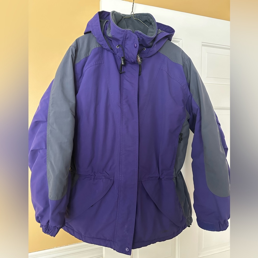 L.L. Bean Purple and Gray Ski Jacket